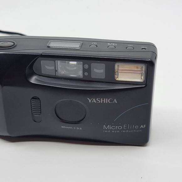 Yashica Micro Elite AF 32mm Film Camera f3.5 Point & Shoot Black - Picture 4 of 15